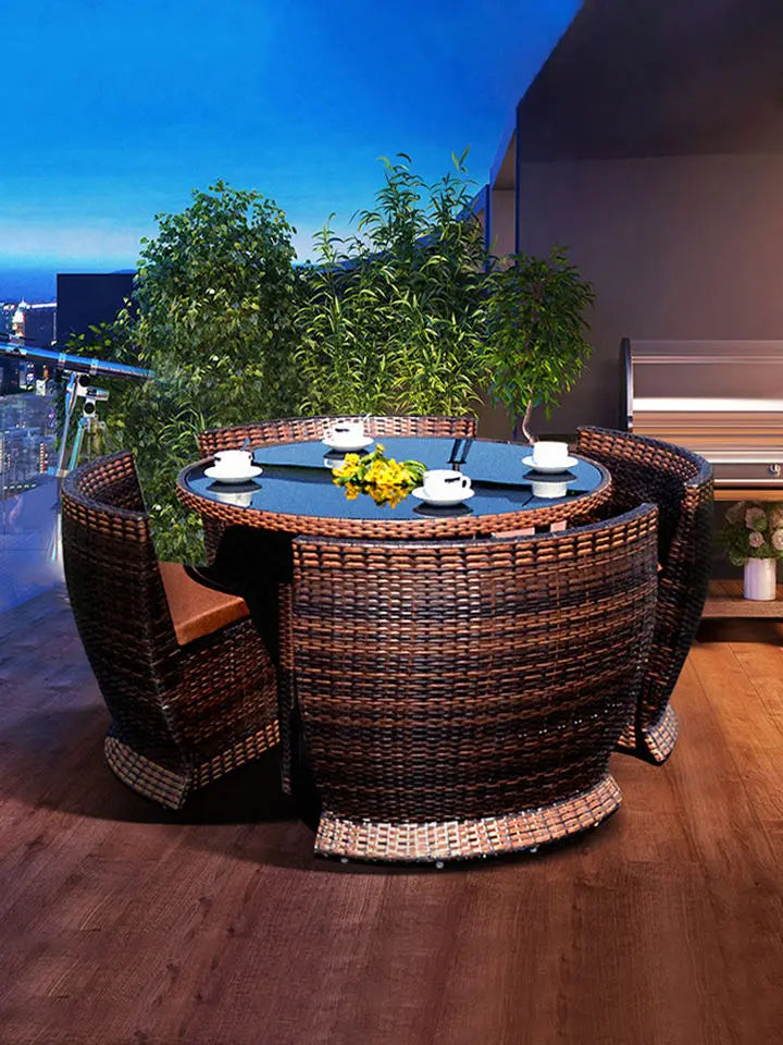 Rattan Outdoor Corner Sofa Set Lounge Couch Patio Furniture