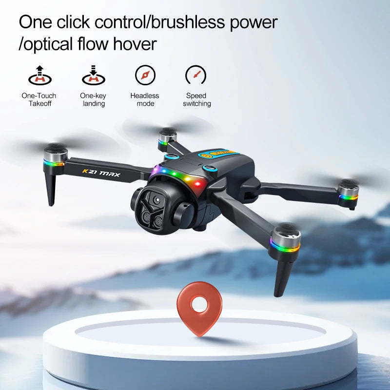 K21MAX FPV Drone With Optical Flow Hover And Auto Return