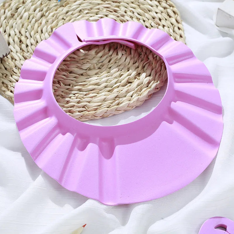 Adjustable Baby Shampoo Bathing Cap With Ear Protection