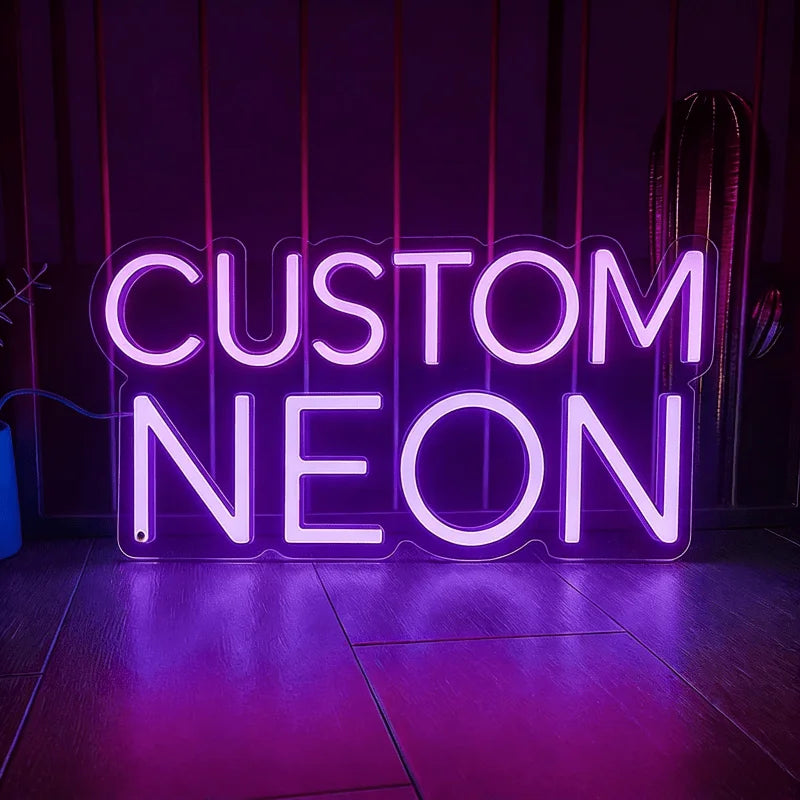 Custom Neon Sign, Birthday Bar, Wedding Party, LED Light Sign, Acrylic Neon Light, Commercial Sign, Night Light, Personalized De