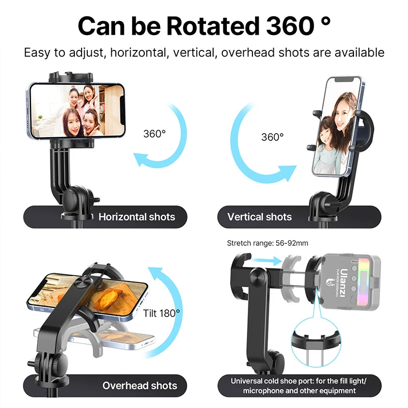 Ulanzi SK-03 Wireless Remote Tripod Selfie Stick With Phone Holder