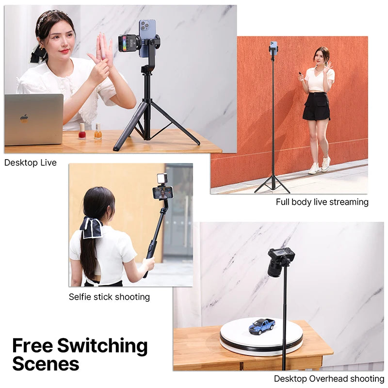 Ulanzi SK-03 Wireless Remote Tripod Selfie Stick With Phone Holder