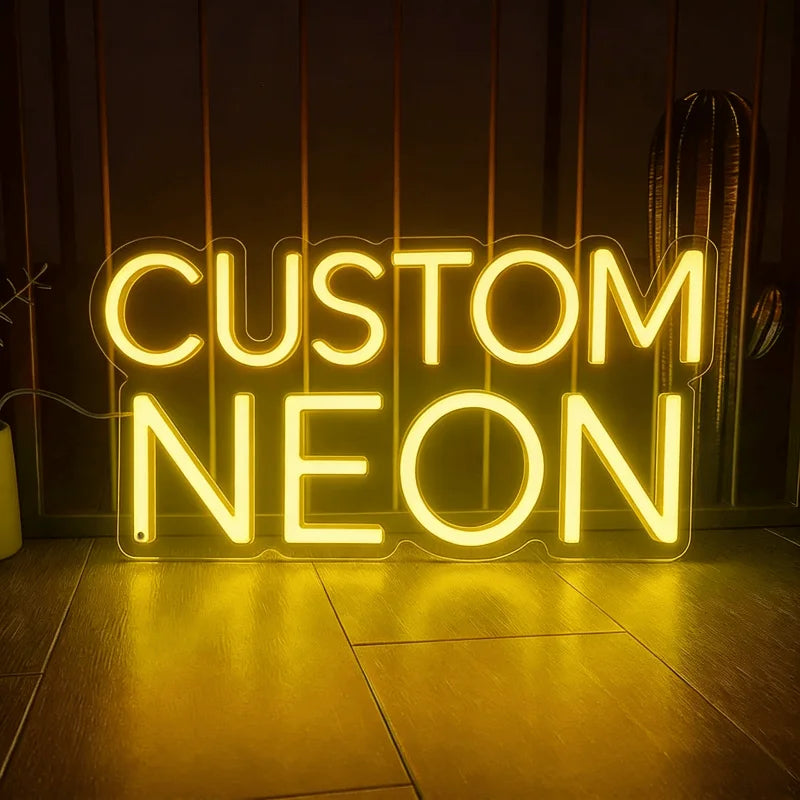 Custom Neon Sign, Birthday Bar, Wedding Party, LED Light Sign, Acrylic Neon Light, Commercial Sign, Night Light, Personalized De