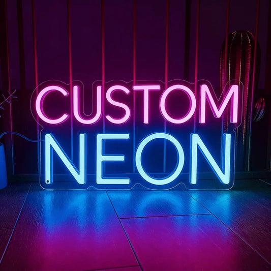 Custom Neon Sign, Birthday Bar, Wedding Party, LED Light Sign, Acrylic Neon Light, Commercial Sign, Night Light, Personalized De