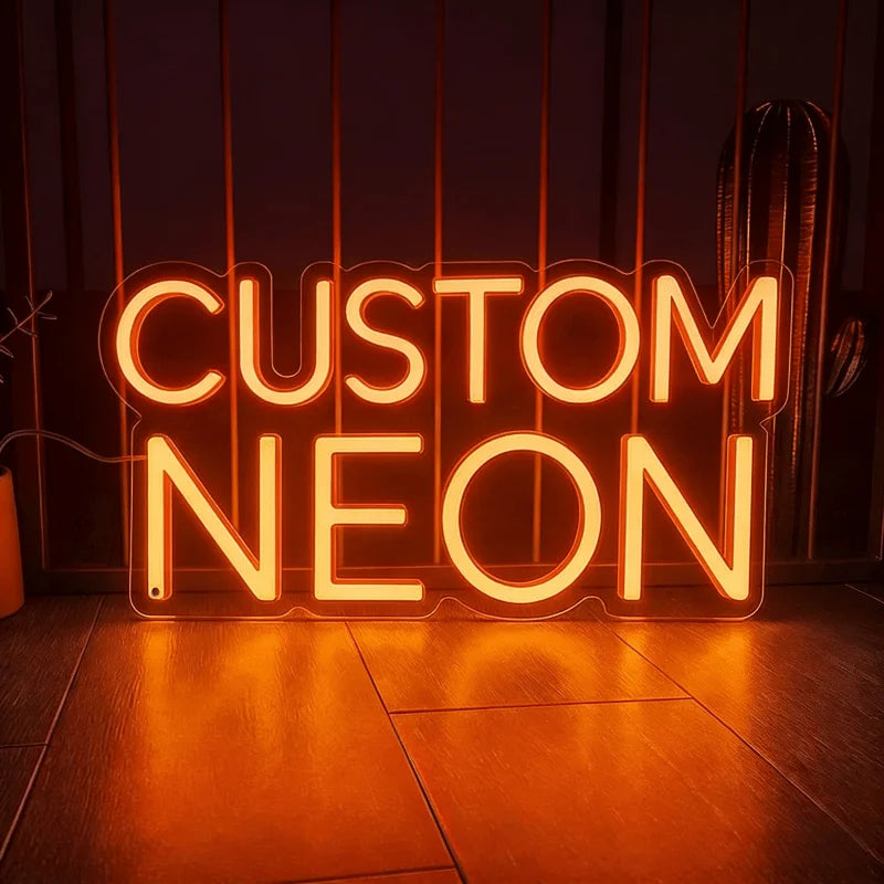 Custom Neon Sign, Birthday Bar, Wedding Party, LED Light Sign, Acrylic Neon Light, Commercial Sign, Night Light, Personalized De