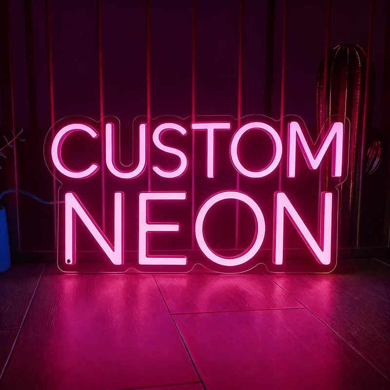 Custom Neon Sign, Birthday Bar, Wedding Party, LED Light Sign, Acrylic Neon Light, Commercial Sign, Night Light, Personalized De