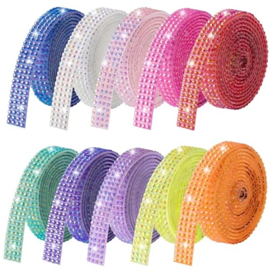 Rhinestone Ribbon Self-Adhesive Crystal Strips For DIY Crafts