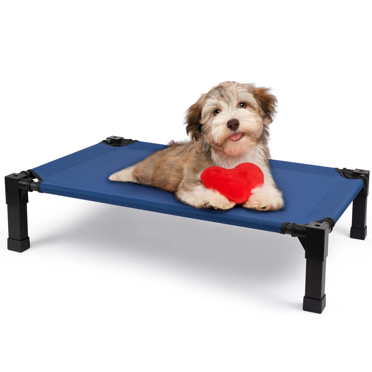 Elevated Dog Bed With Cooling Raised Cot And Breathable Mesh