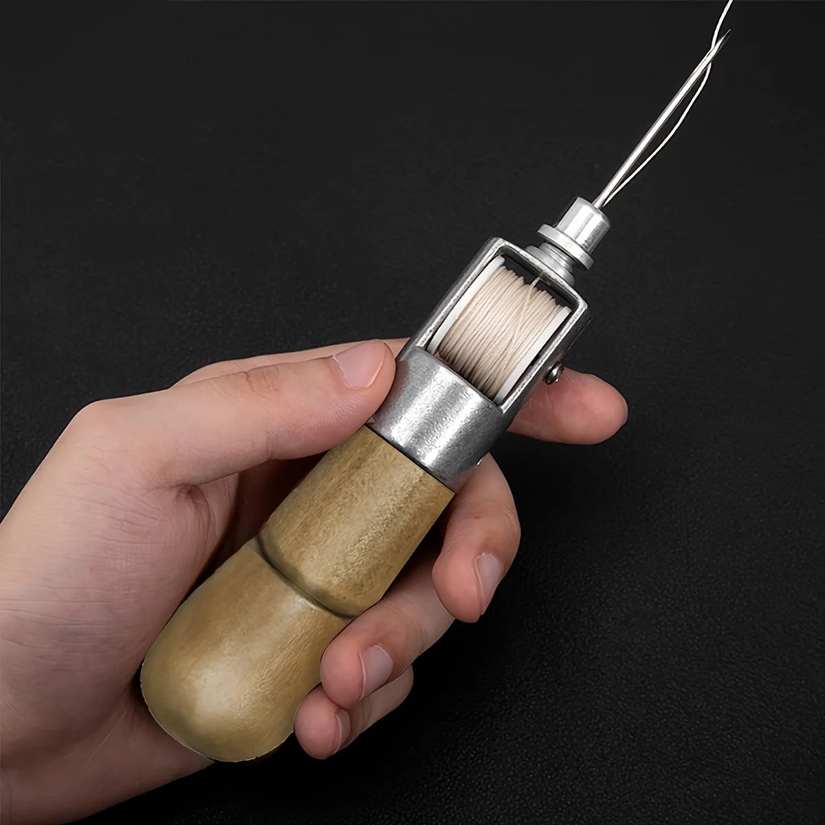 7 Piece Lockstitch Sewing Kit For DIY Leather And Fabric
