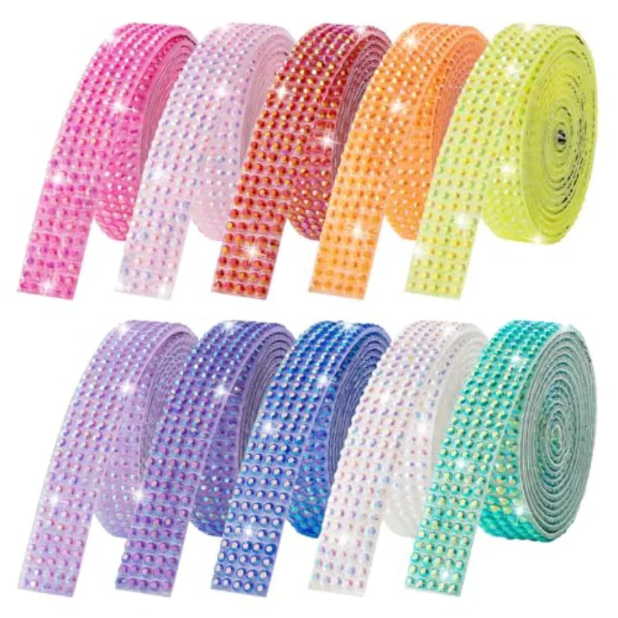 Rhinestone Ribbon Self-Adhesive Crystal Strips For DIY Crafts
