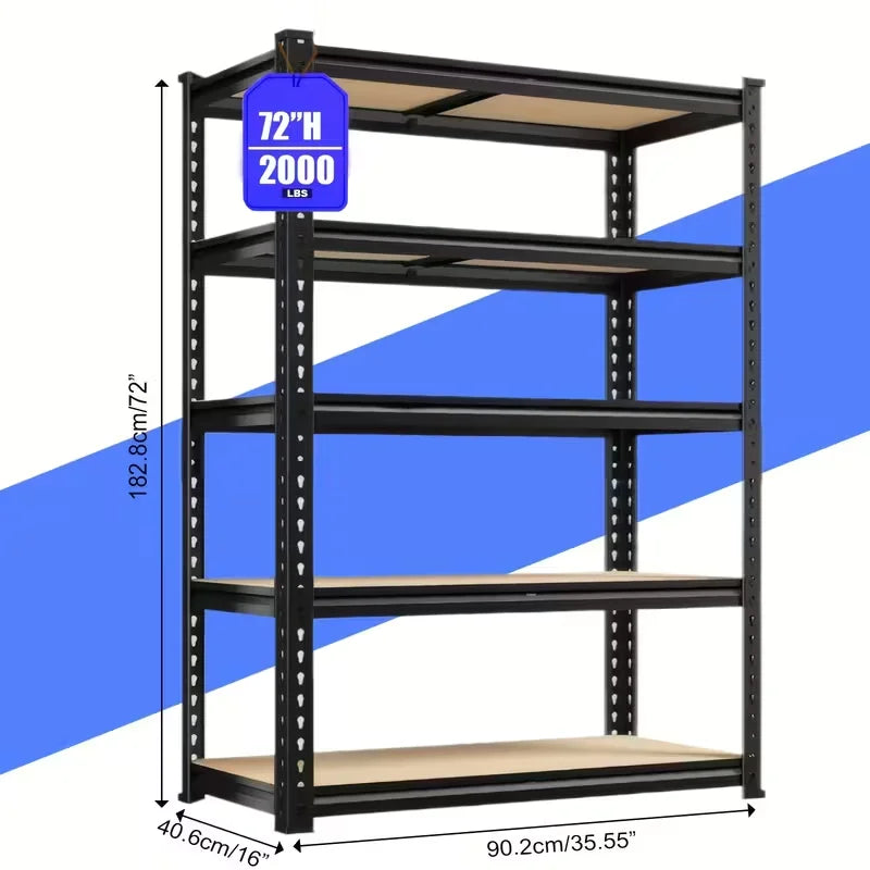 Commercial Grade Metal Shelving Rack For Warehouse And Basement