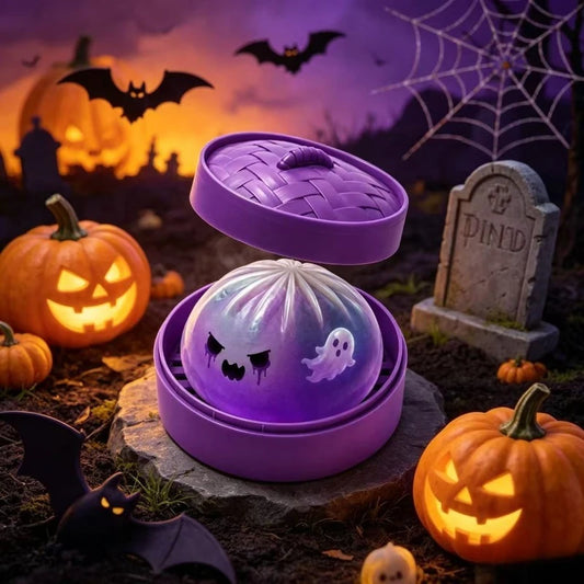 Soft Rebound Halloween Ghost Dumpling Squishy Sensory Decompression Toy