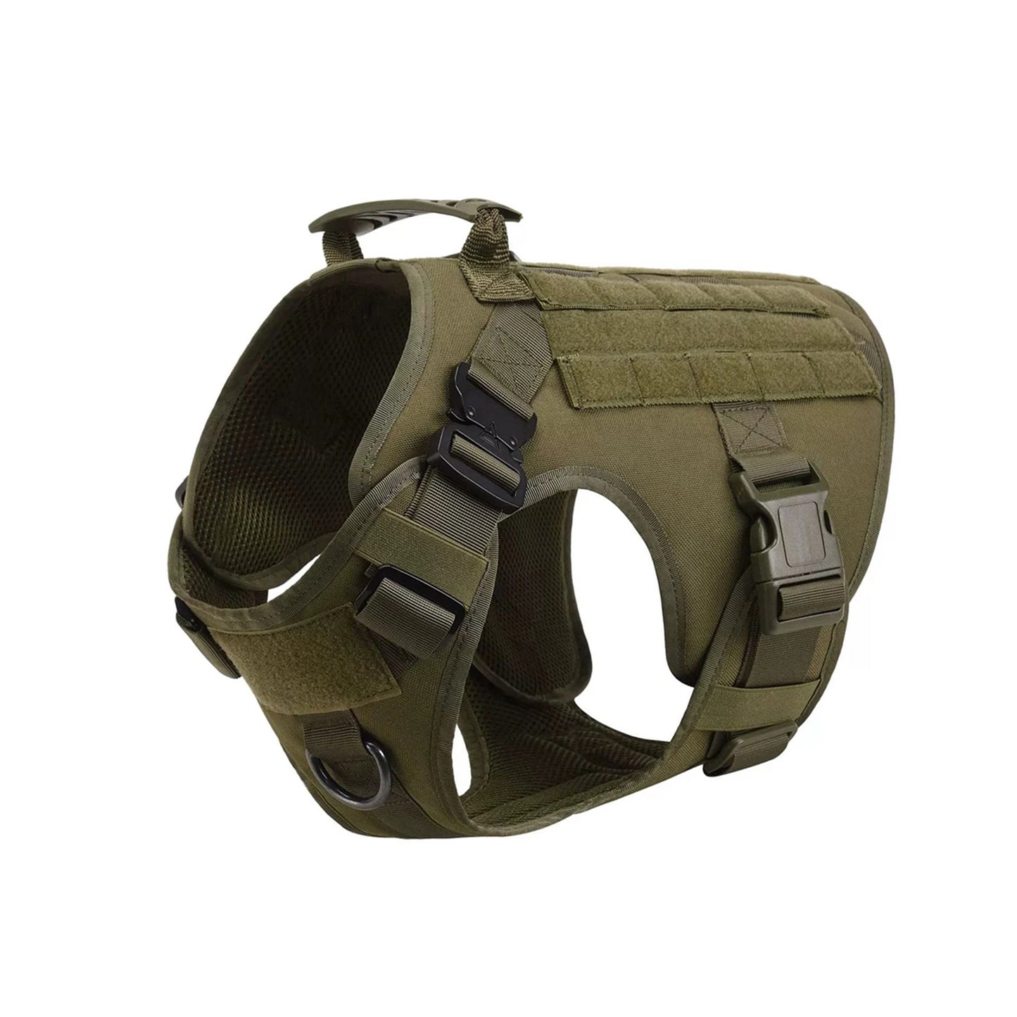 Petravel Tactical Dog Harness Vest With Molle Pouches For Training