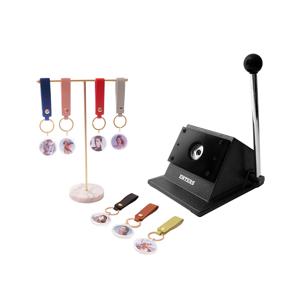 Acrylic Keychain Making Kit DIY Press for Photo Keyrings