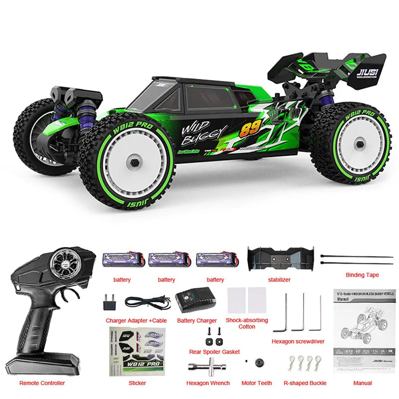 JIUSI WB12 Pro OneTwelfth RC Car 4WD Brushless High Speed