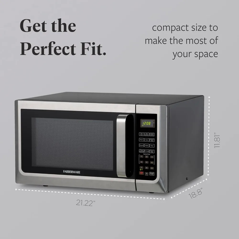 Countertop Microwave Oven 1100 Watts Auto Cook And Safety Lock