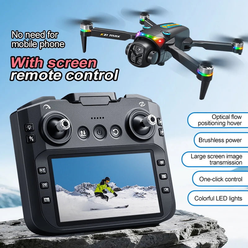 K21MAX FPV Drone With Optical Flow Hover And Auto Return