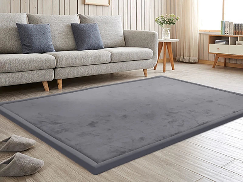 Huloosleep 1.3" Thick Large Tatami Carpet Baby Play Mat Non-Slip Soft Crawling Mat for Living Room Kids Yoga Mat Nursery Rug