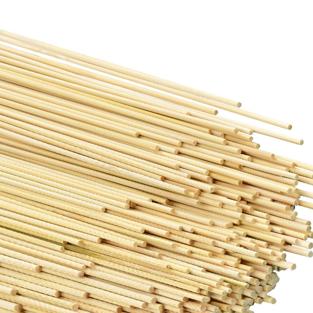 Wood DIY Bamboo Sticks 100 Pcs for Model Making Projects