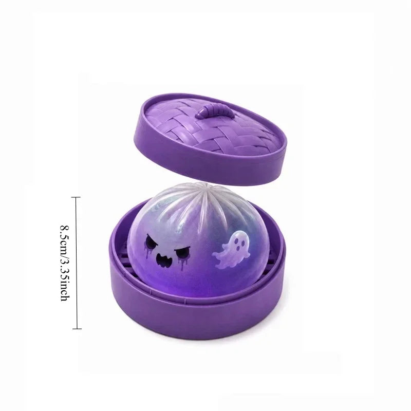 Soft Rebound Halloween Ghost Dumpling Squishy Sensory Decompression Toy