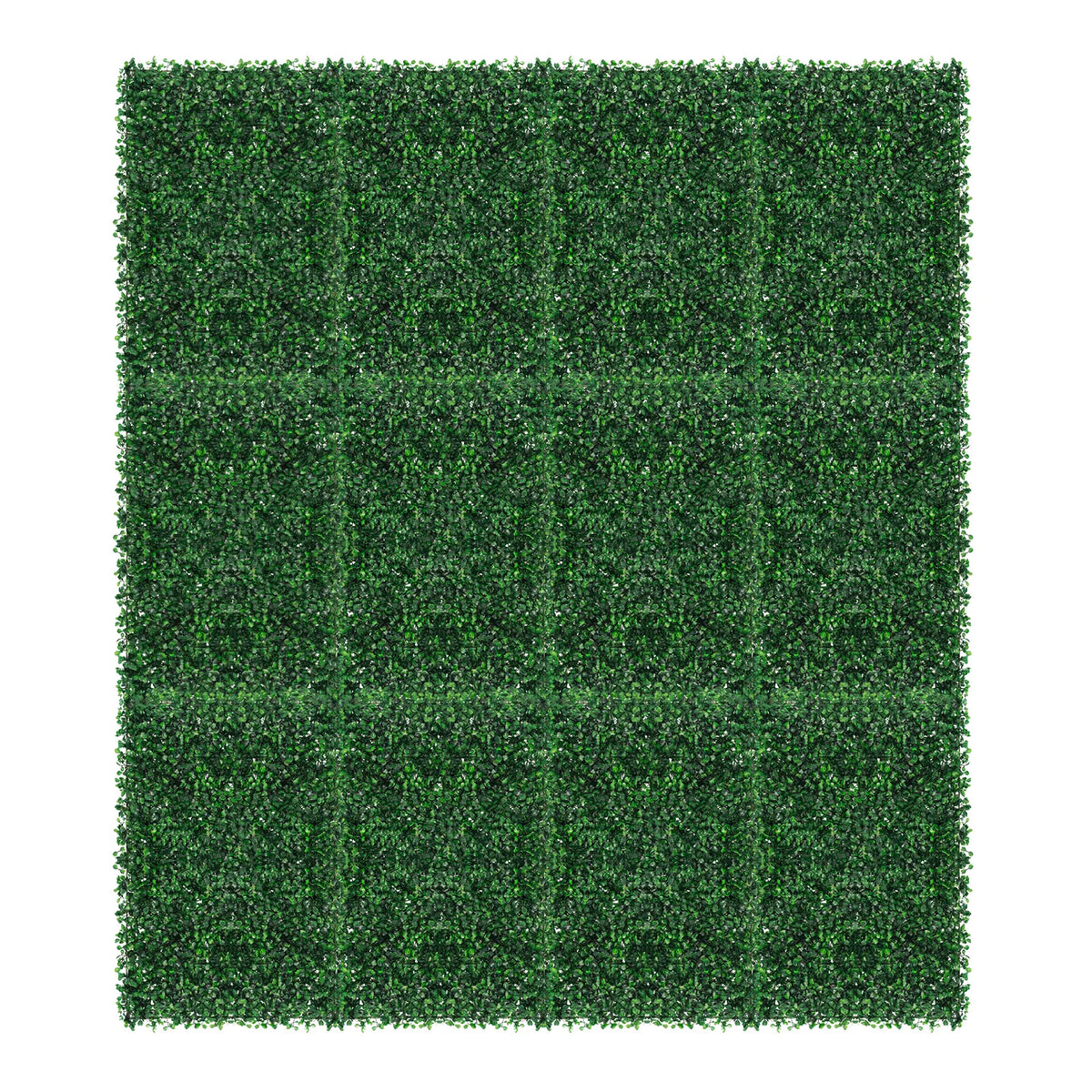 Artificial Grass Mat Panels PE Waterproof Wall Hedge For Outdoor Decor