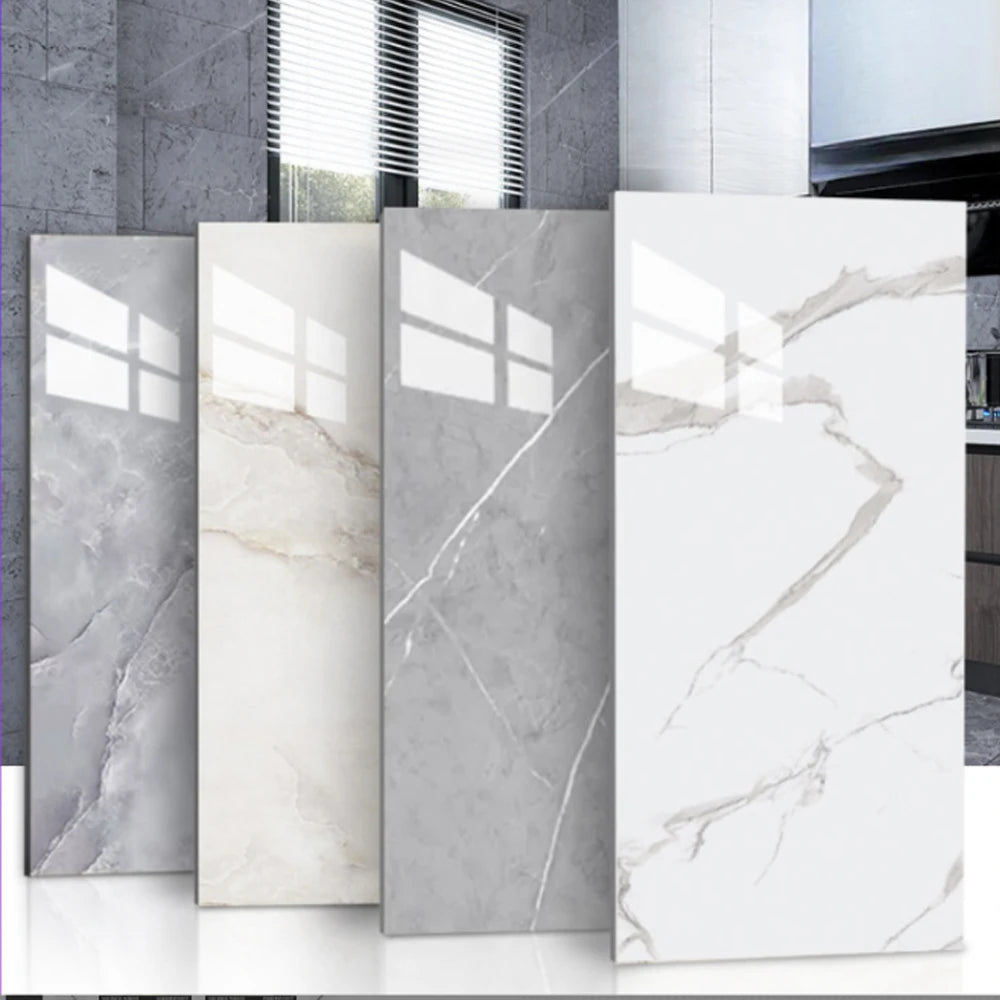 Marble PVC Self Adhesive Floor Tiles Waterproof Peel Stick Removable
