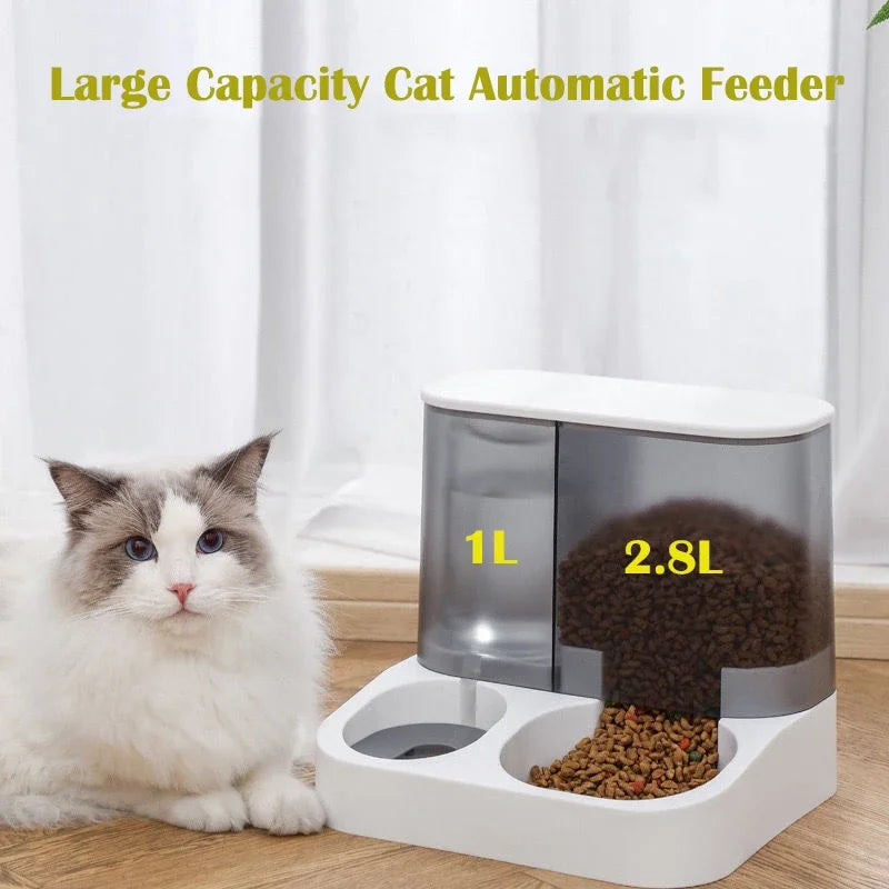 Automatic Pet Feeder And Water Dispenser Large Capacity