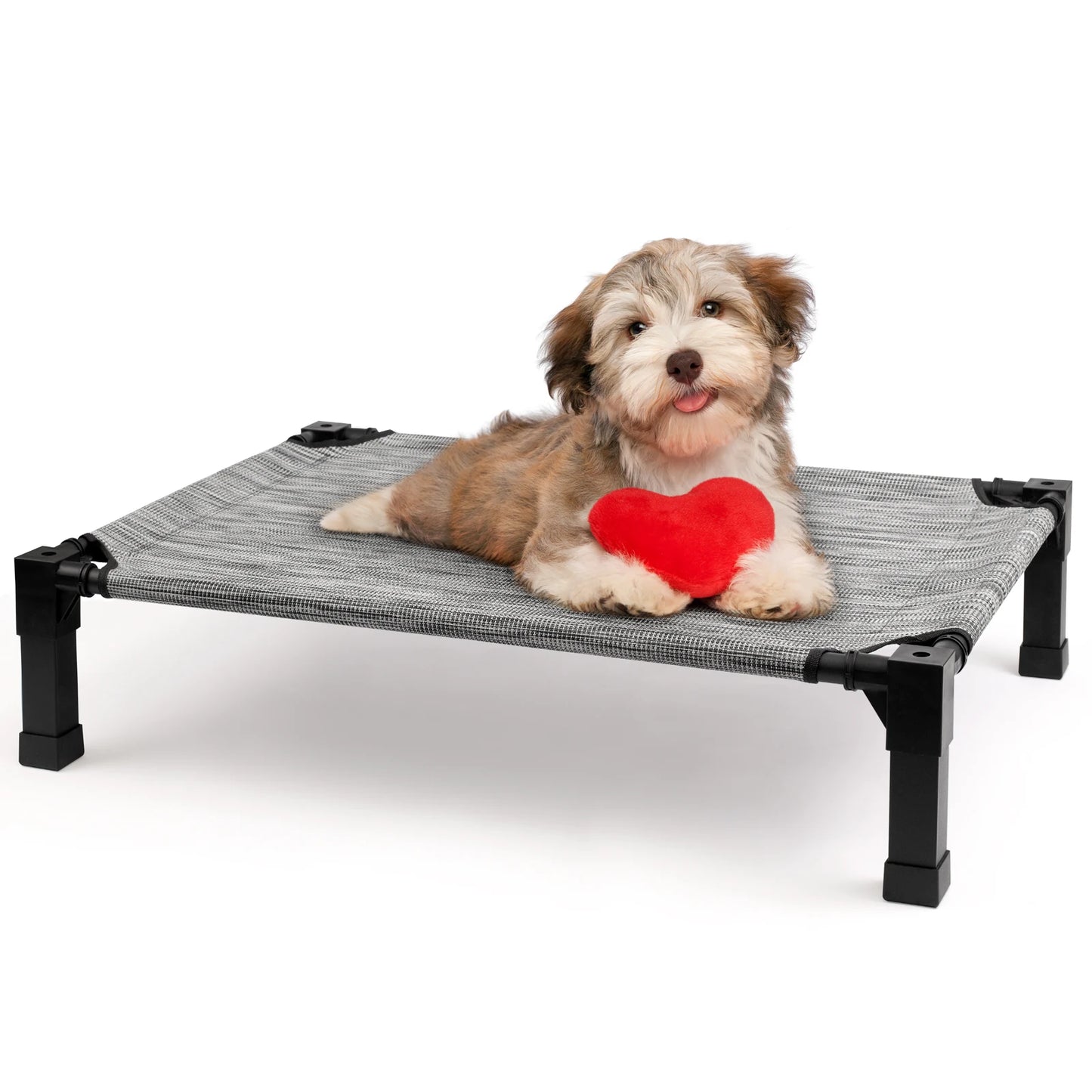 Elevated Dog Bed With Cooling Raised Cot And Breathable Mesh