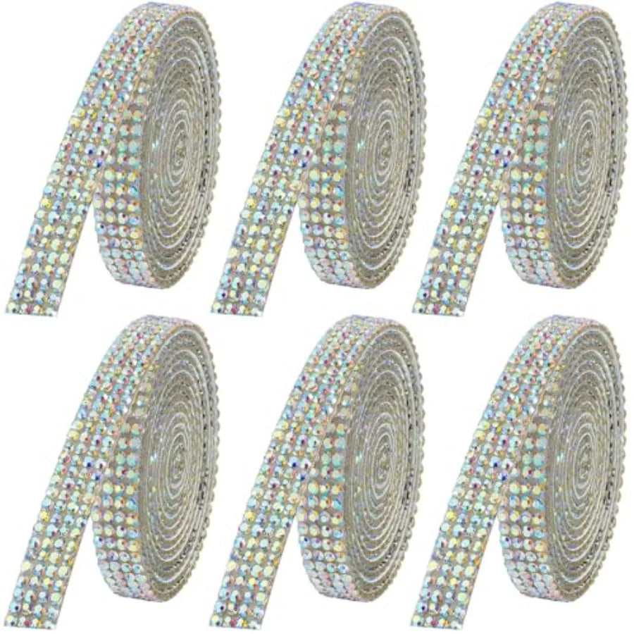 Rhinestone Ribbon Self-Adhesive Crystal Strips For DIY Crafts