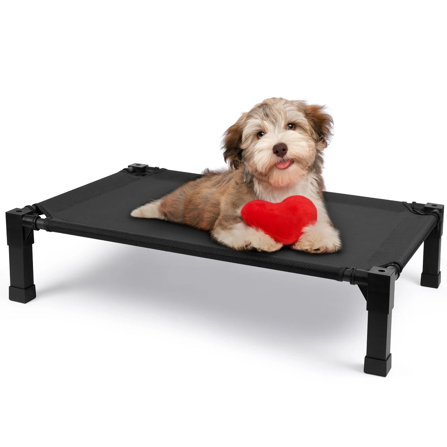 Elevated Dog Bed With Cooling Raised Cot And Breathable Mesh