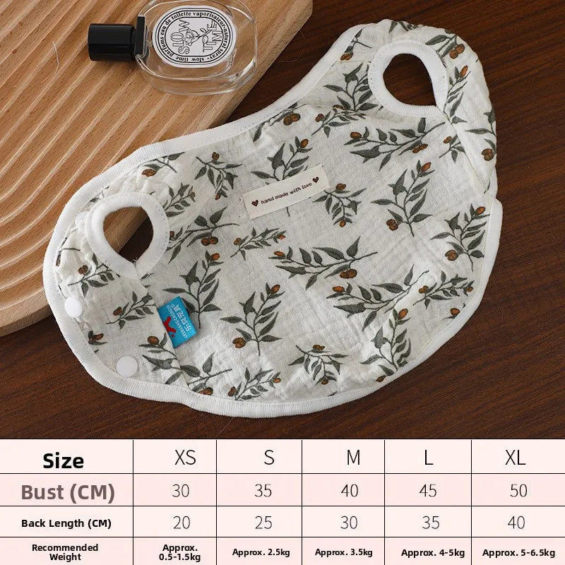 Pet'a Small Dog Clothes Teddy Bichon Autumn Anti-Dirt Anti-Loss Button Vest Cute Dog Sweater Pet Supplies Dog Clothing
