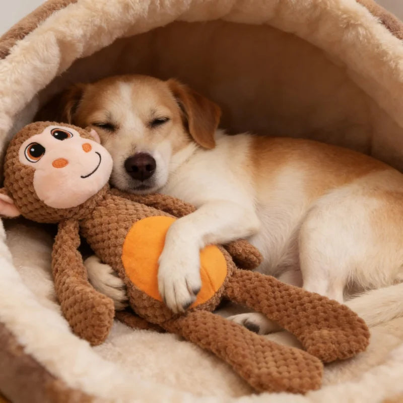 Indestructible Plush Squeaky Dog Toy For Small Dogs