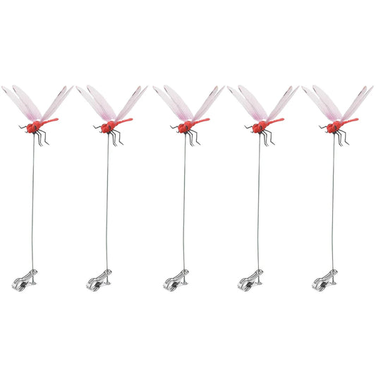 Alloet Dragonfly Hat Clip Bug Deterrent Realistic Garden Decor