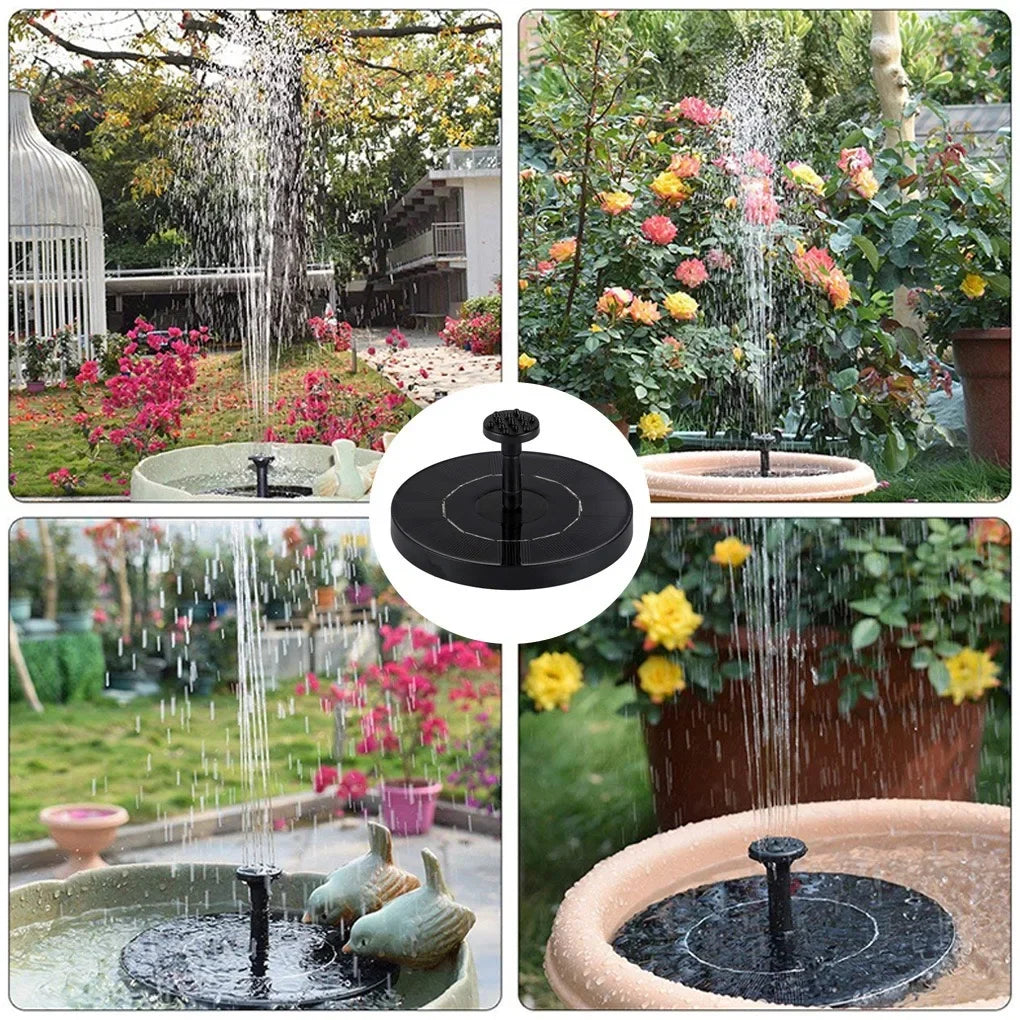 Mini Solar Water Fountain For Outdoor Pond And Bird Bath