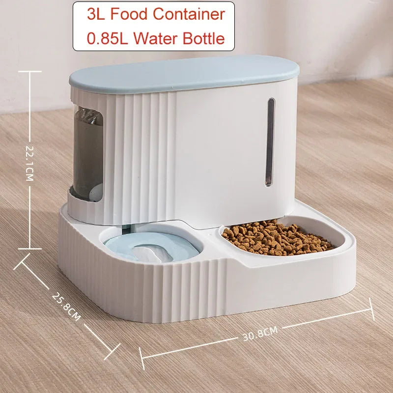 Automatic Pet Feeder And Water Dispenser Large Capacity