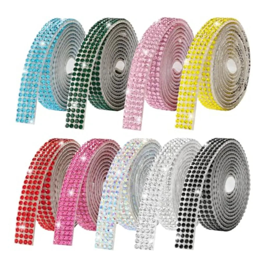 Rhinestone Ribbon Self-Adhesive Crystal Strips For DIY Crafts