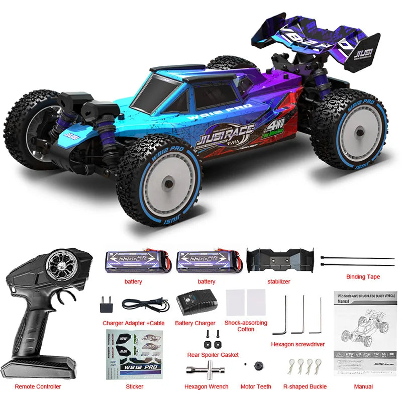 JIUSI WB12 Pro OneTwelfth RC Car 4WD Brushless High Speed