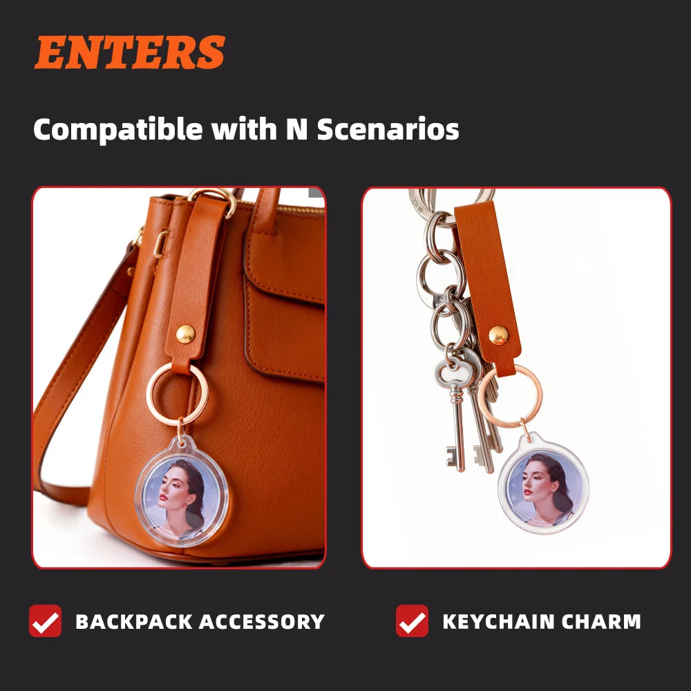 Acrylic Keychain Making Kit DIY Press for Photo Keyrings