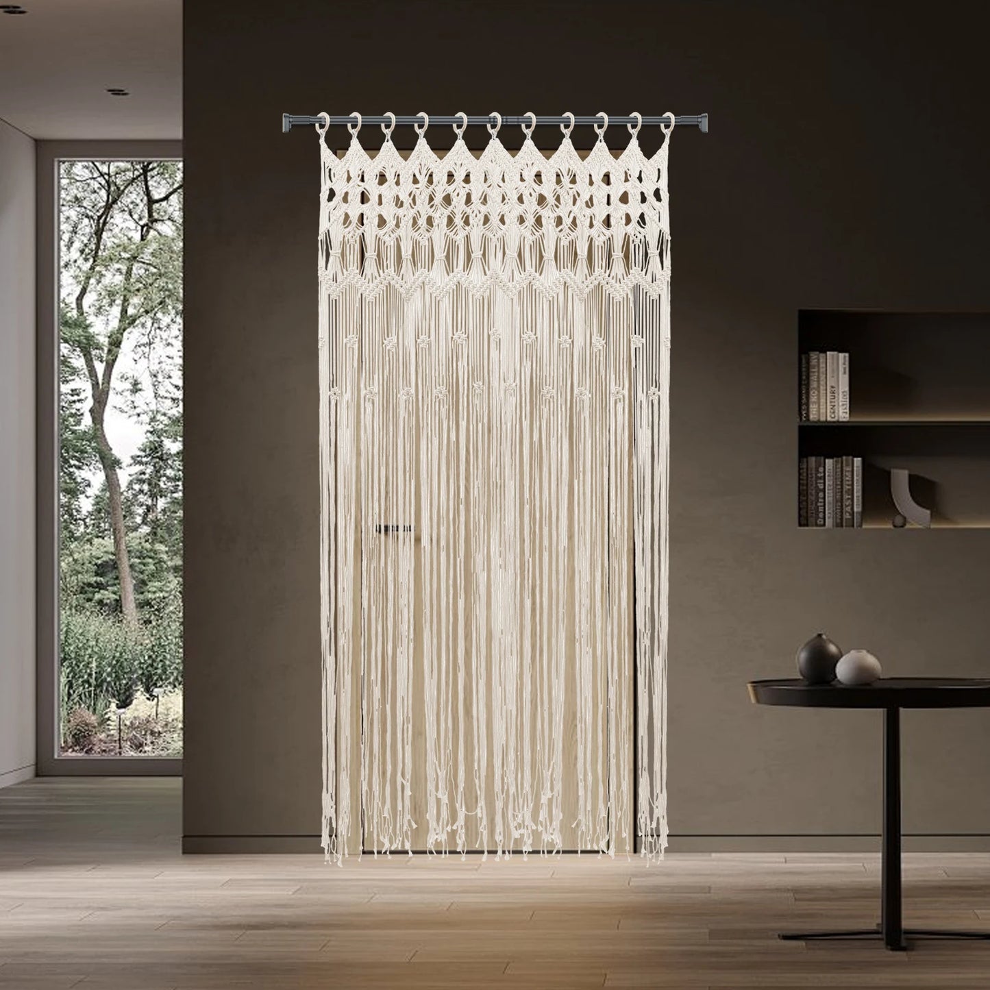 Bohemian Cotton Linen Woven Curtain Unlined And Washable
