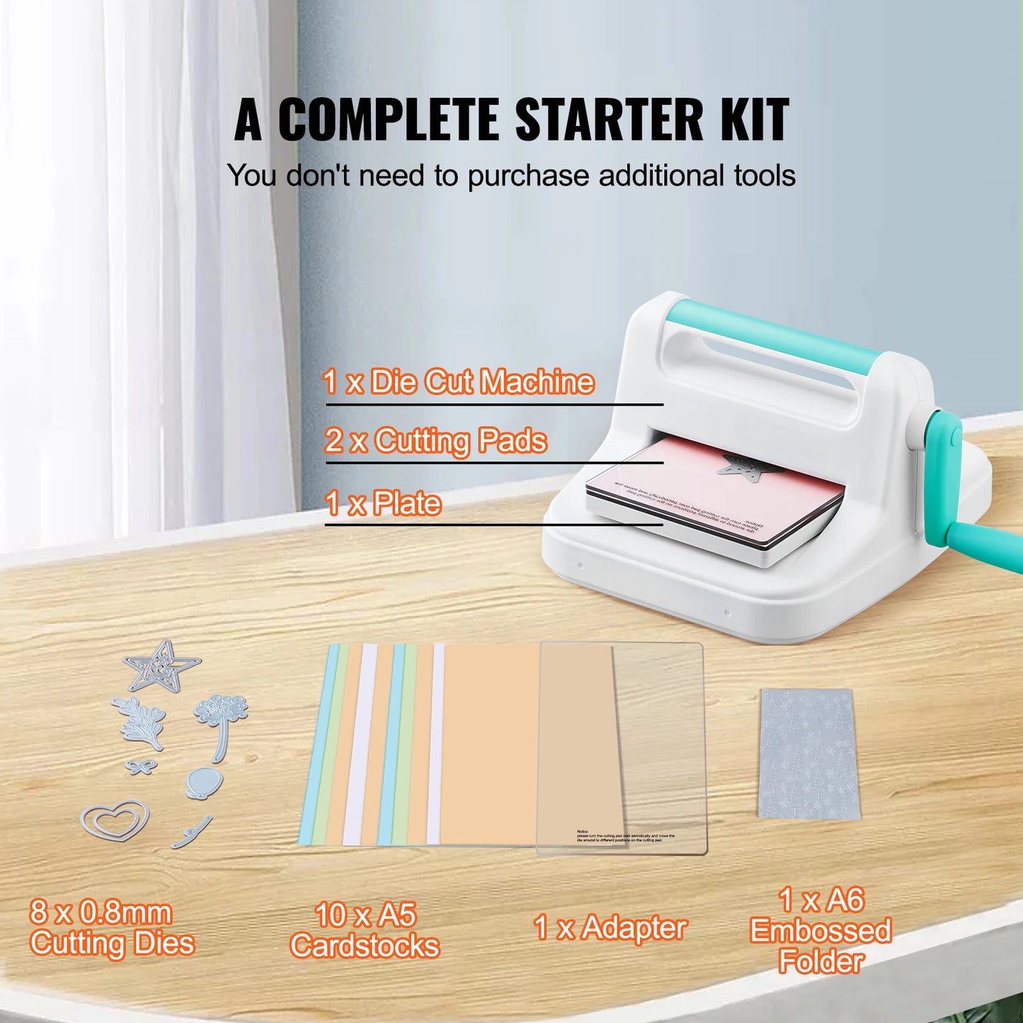 SucceBuy Manual Die Cutting Embossing Machine For Scrapbooking Kit