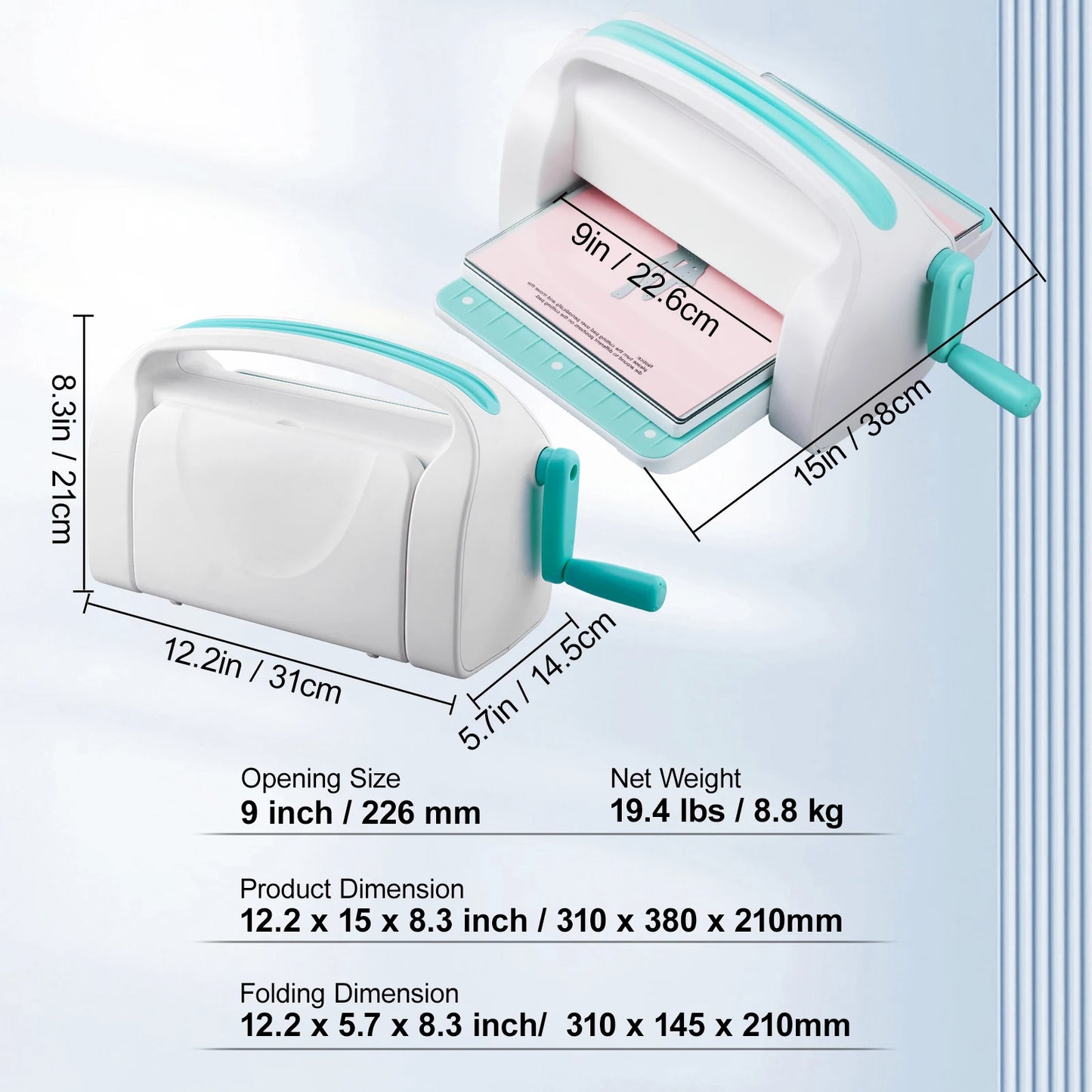 SucceBuy Manual Die Cutting Embossing Machine For Scrapbooking Kit