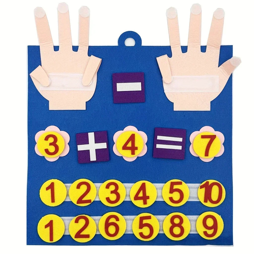 2 Pack Pencil Shape Felt Counters For Kids Counting Math Toy