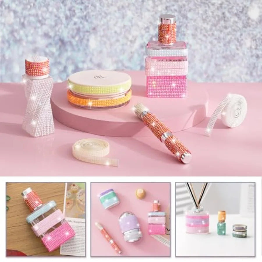 Rhinestone Ribbon Self-Adhesive Crystal Strips For DIY Crafts