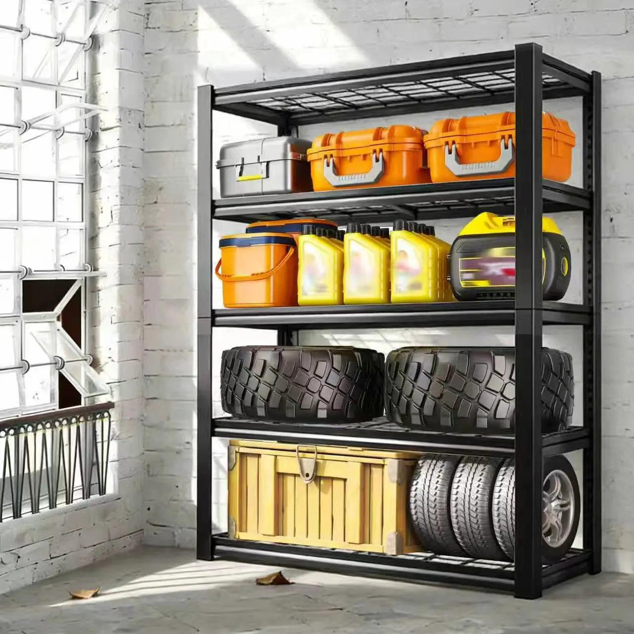 Commercial Grade Metal Shelving Rack For Warehouse And Basement