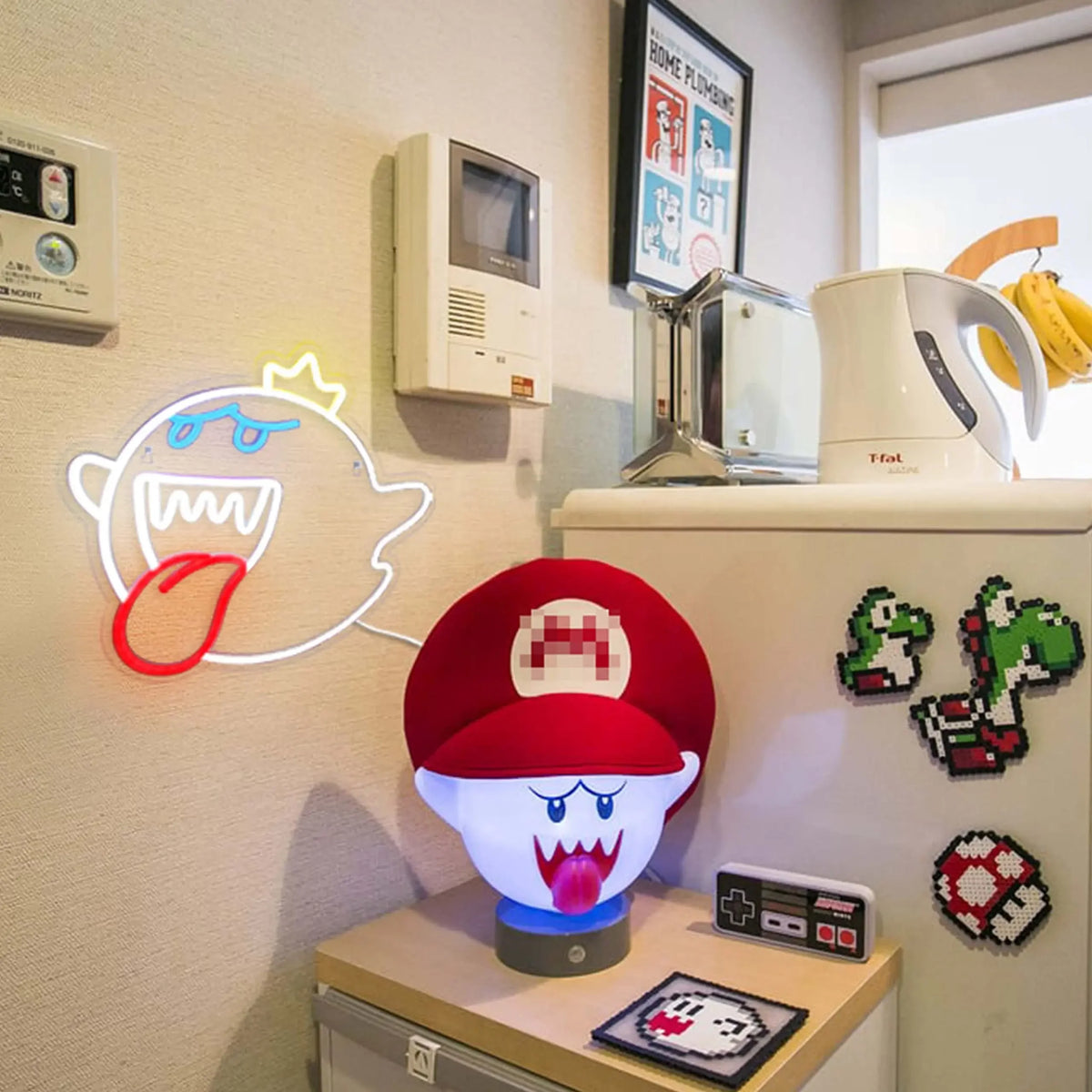 King Boo Ghost LED Neon Sign for Game Room Decoration