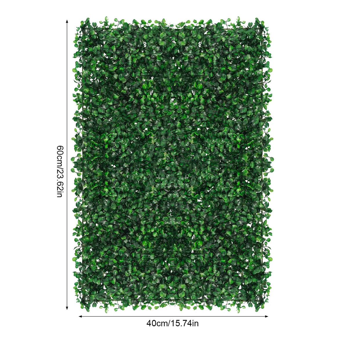 Artificial Grass Mat Panels PE Waterproof Wall Hedge For Outdoor Decor