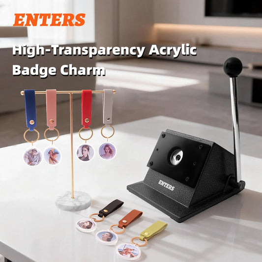 Acrylic Keychain Making Kit DIY Press for Photo Keyrings