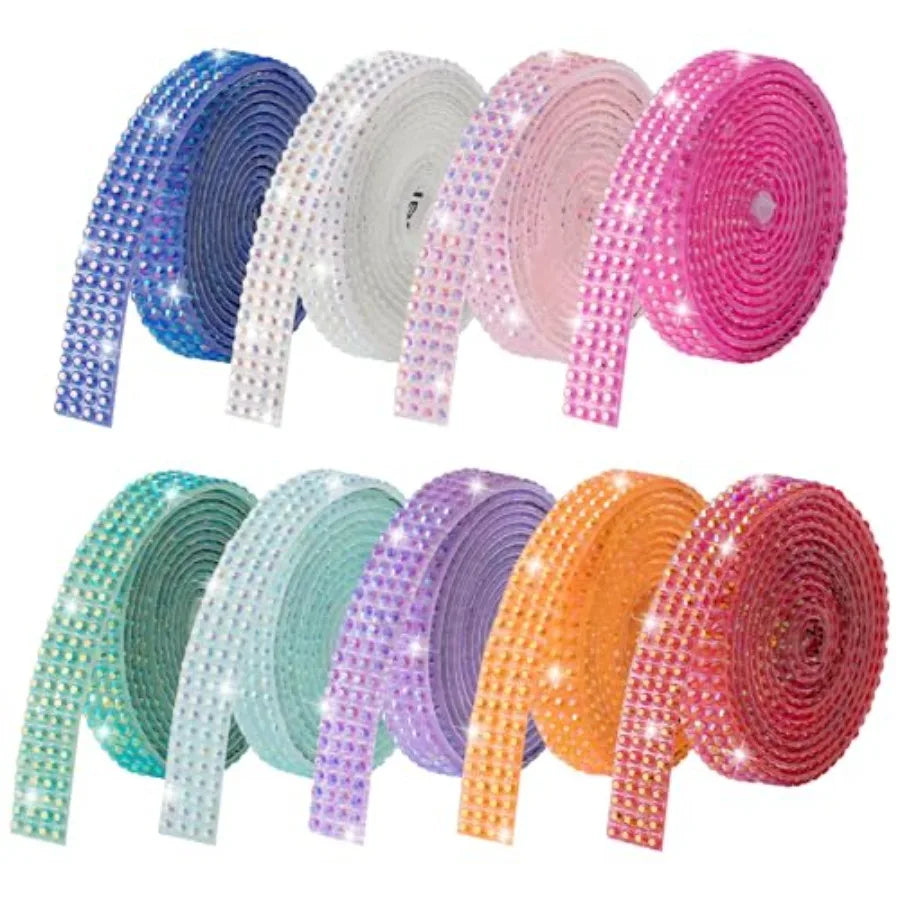 Rhinestone Ribbon Self-Adhesive Crystal Strips For DIY Crafts