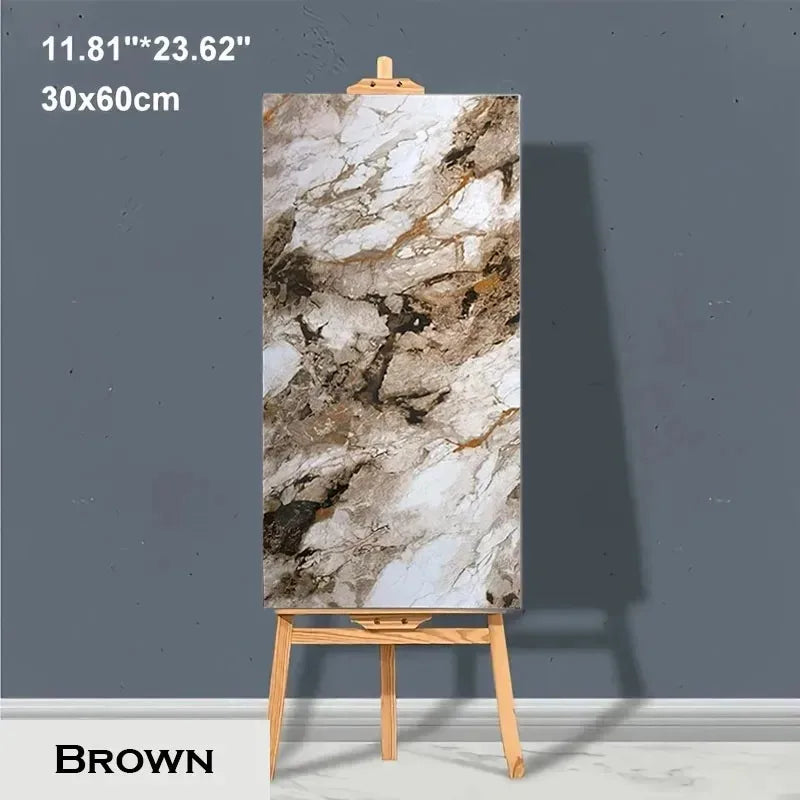 Marble PVC Self Adhesive Floor Tiles Waterproof Peel Stick Removable