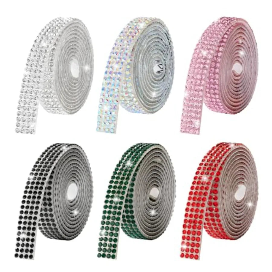 Rhinestone Ribbon Self-Adhesive Crystal Strips For DIY Crafts